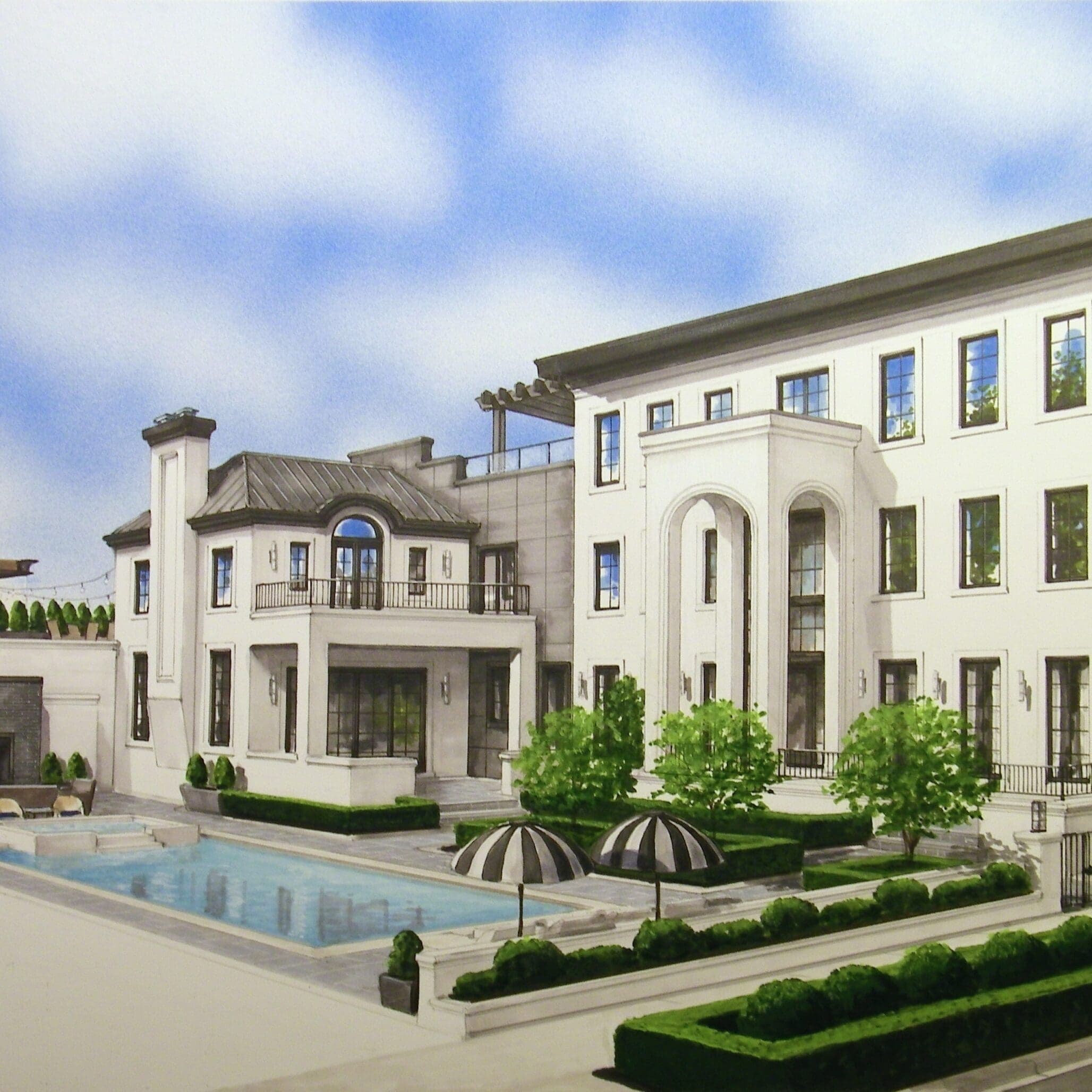 Here's how a dated Tuscan-style mansion will look after a facelift